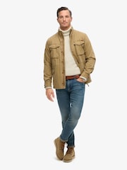 Superdry Sandstone Brown 100% Cotton Rookie Military Jacket - Image 2 of 6