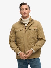 Superdry Sandstone Brown 100% Cotton Rookie Military Jacket - Image 3 of 6
