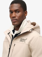 Superdry Chateau Gray Hooded Soft Shell Trekker Jacket - Image 3 of 5