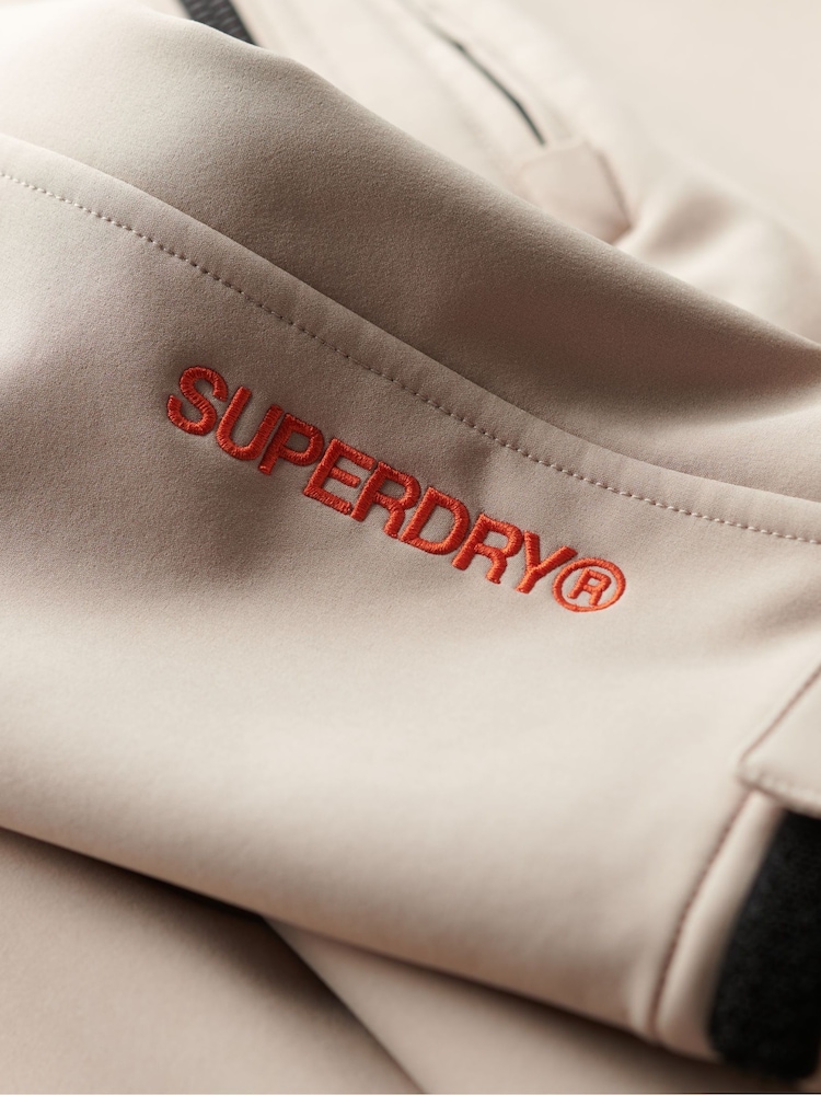 Superdry Chateau Gray Hooded Soft Shell Trekker Jacket - Image 5 of 5