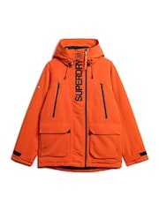 Superdry Flame Orange Hood Ultimate Emb Winbreaker Jacket - Image 10 of 11
