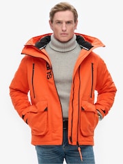 Superdry Flame Orange Hood Ultimate Emb Winbreaker Jacket - Image 6 of 11