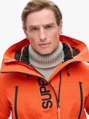 Superdry Flame Orange Hood Ultimate Emb Winbreaker Jacket - Image 8 of 11