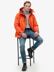 Superdry Flame Orange Hood Ultimate Emb Winbreaker Jacket - Image 9 of 11