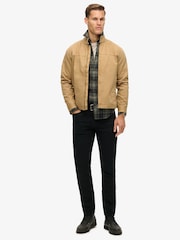 Superdry Canyon Beige Classic Harrington 100% Cotton Jacket - Image 2 of 6