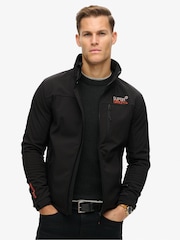 Superdry Black Softshell Trekker Track Jacket - Image 1 of 5