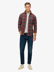 Superdry Buckshot Check Red Long Sleeve Lumberjack Shirt - Image 2 of 6