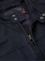 Superdry Eclipse Navy Classic Harrington 100% Cotton Jacket - Image 5 of 5