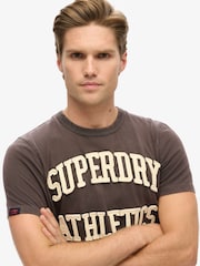 Superdry Green 100% Cotton Vintage Athletic Short Sleeve T-Shirt - Image 3 of 6