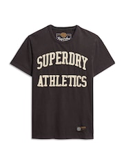 Superdry Green 100% Cotton Vintage Athletic Short Sleeve T-Shirt - Image 4 of 6