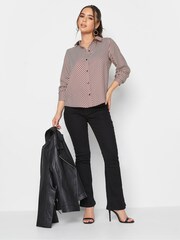 PixieGirl Petite Red Diagonal Stripe Shirt - Image 2 of 4