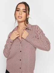 PixieGirl Petite Red Diagonal Stripe Shirt - Image 4 of 4