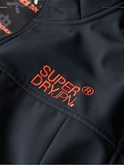 Superdry Eclipse Navy Hooded Soft Shell Trekker Jacket - Image 5 of 5
