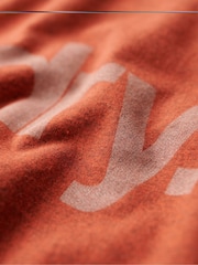 Superdry Arizona Orange Core Logo Classic T-Shirt - Image 6 of 6
