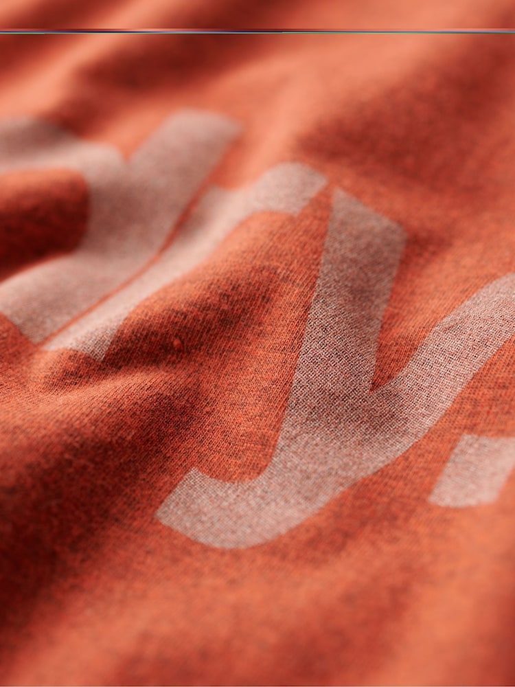 Superdry Arizona Orange Core Logo Classic T-Shirt - Image 6 of 6