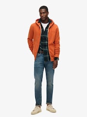Superdry Brown Autumn Glaze Essential Logo Zip-Up Hoodie - Image 2 of 6