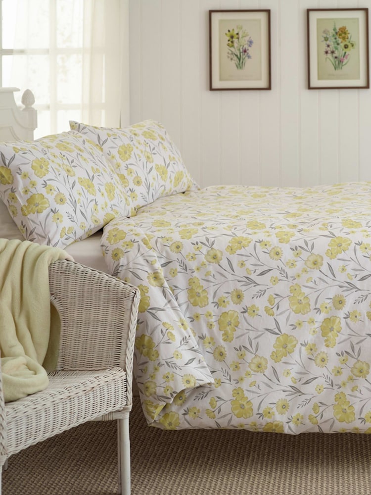 Deyongs Yellow Meadow Duvet Cover and Pillowcase Set - Image 2 of 4