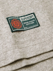 Marga cinzenta clara - Camiseta esportiva vintage de manga curta Superdry 100% algodão - Imagem 6 de 6