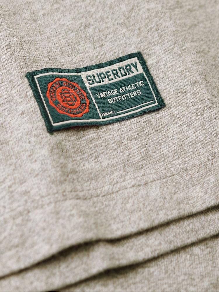 Marga cinzenta clara - Camiseta esportiva vintage de manga curta Superdry 100% algodão - Imagem 6 de 6