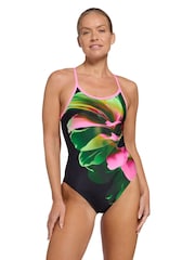 Zoggs Black Sprintback Swimsuit - Image 1 of 6