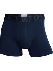 CR7 Mens Blue Cotton Trunks 3 Pack - Image 4 of 4