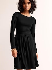 Boden Dark Black Abigail Jersey Dress - Image 1 of 4