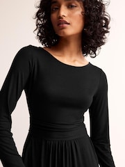 Boden Dark Black Abigail Jersey Dress - Image 4 of 4