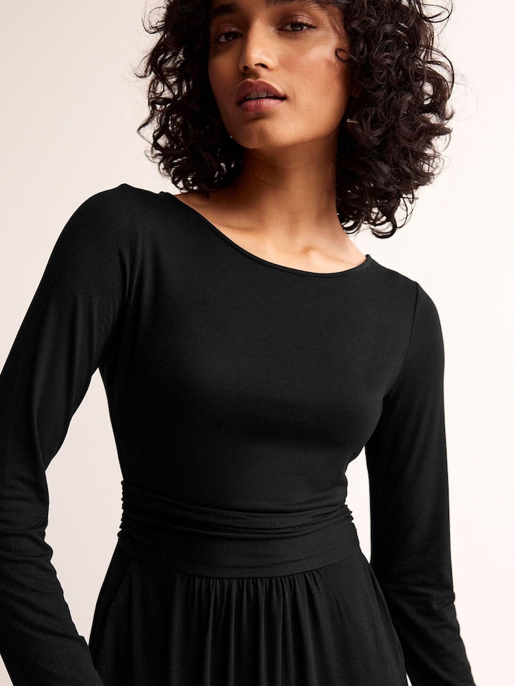 Boden Dark Black Abigail Jersey Dress - Image 4 of 4