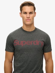 Superdry Gravel Grey Core Logo Classic T-Shirt - Image 3 of 6