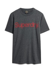 Superdry Gravel Grey Core Logo Classic T-Shirt - Image 4 of 6
