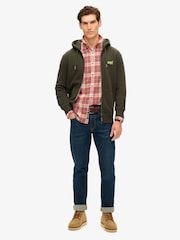 Superdry Green Dark Essential Logo Zip-Up Hoodie - Image 2 of 6