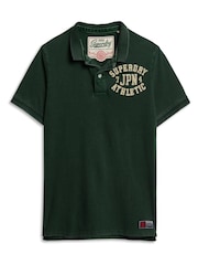Emaille-Grün - Superdry Vintage Athletic Poloshirt aus 100 % Baumwolle - Bild 5 von 7