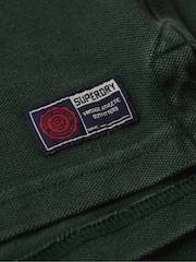 Emaille-Grün - Superdry Vintage Athletic Poloshirt aus 100 % Baumwolle - Bild 6 von 7