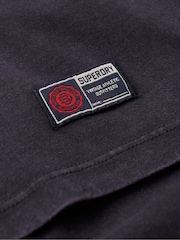 Marinha Eclipse - Camiseta esportiva vintage de manga curta Superdry 100% algodão - Imagem 4 de 5