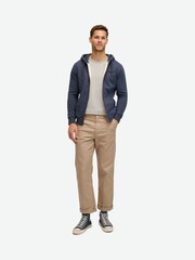 Superdry Blue Heritage Navy Marl Essential Logo Zip-Up Hoodie - Image 3 of 6