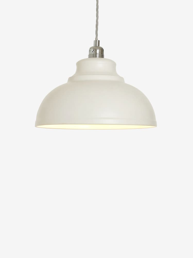 Cream Dixon Easy Fit Pendant Lamp Shade - Image 1 of 6