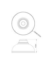Cream Dixon Easy Fit Pendant Lamp Shade - Image 6 of 6