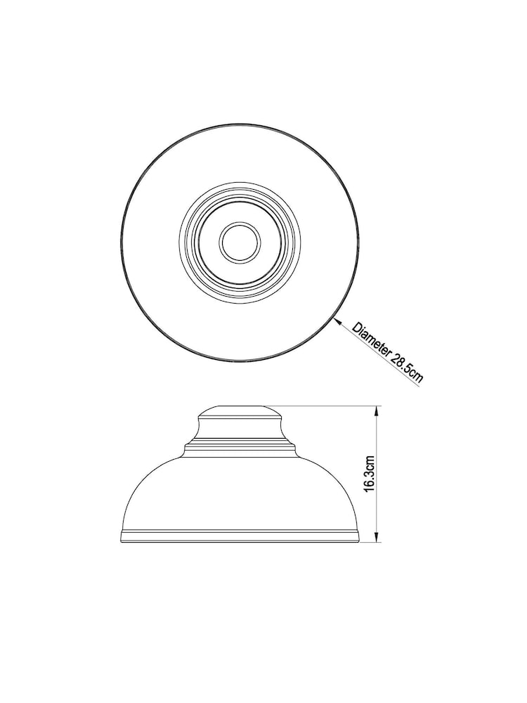 Cream Dixon Easy Fit Pendant Lamp Shade - Image 6 of 6