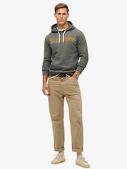 Superdry Dark Khaki Core Logo Classic Hoodie - Image 3 of 5