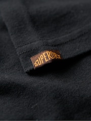 Superdry Black Flocked Faded Graphic T-Shirt - Image 5 of 5