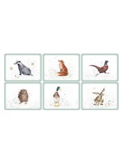 Set of 6 White Pimpernel Wrendale Placemats - Image 2 of 2
