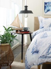 Lobster Creek Blue Solent Duvet Cover and Pillowcase Set - Image 2 of 7