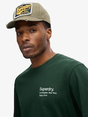 Superdry Green Loose 100% Cotton Core Logo City T-Shirt - Image 3 of 6
