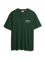 Superdry Green Loose 100% Cotton Core Logo City T-Shirt - Image 4 of 6