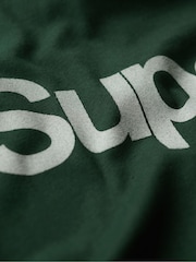Superdry Green Loose 100% Cotton Core Logo City T-Shirt - Image 6 of 6