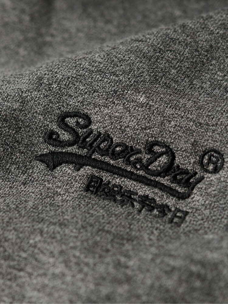 Superdry Black Volcanic Grit Essential Logo Zip-Up Hoodie - Image 6 of 6