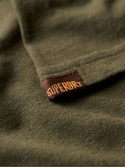 Superdry Khaki Green Flocked Faded Graphic T-Shirt - Image 5 of 6