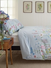 Deyongs Blue Moore Lane Duvet Cover and Pillowcase Set - Image 4 of 4