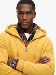 Superdry Yellow Winter Gold Essential Logo Zip-Up Hoodie - Image 2 of 5