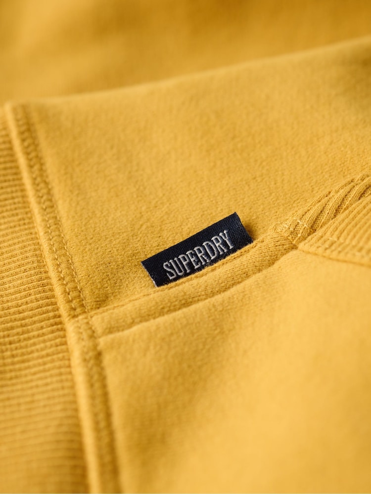 Superdry Yellow Winter Gold Essential Logo Zip-Up Hoodie - Image 5 of 5